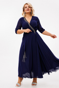 Платье Anastasia 1113 темно-синий - фото 5