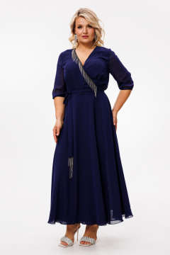 Платье Anastasia 1113 темно-синий - фото 1