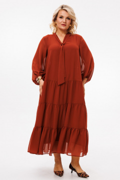 Платье Anastasia 1227 терракот - фото 1