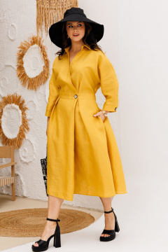 Платье Anastasia 1229 горчица - фото 1