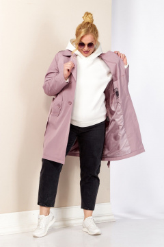 Плащ Shetti 2187 пудра - фото 5