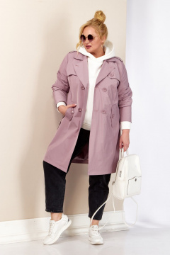 Плащ Shetti 2187 пудра - фото 4