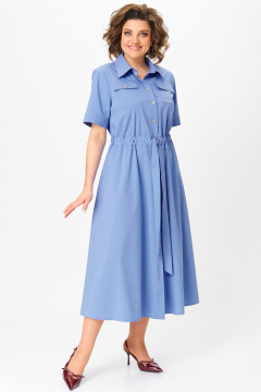Платье Aira Style 24423 голубой - фото 5