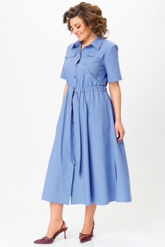 Платье Aira Style 24423 голубой - фото 4