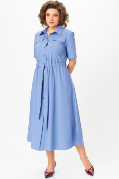 Платье Aira Style 24423 голубой - фото 3