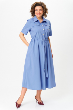 Платье Aira Style 24423 голубой - фото 2