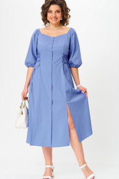 Платье Aira Style 24424 голубой - фото 5