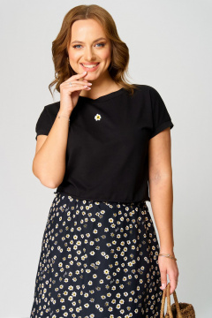 Топ, юбка Мишель стиль 1272 черный - фото 5