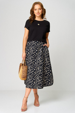 Топ, юбка Мишель стиль 1272 черный - фото 2