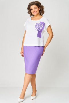 Блуза, жакет, юбка Мишель стиль 1269 лаванда - фото 4