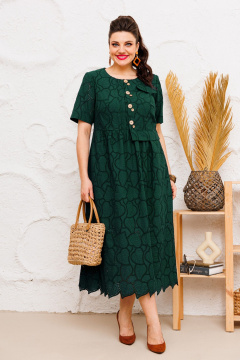 Платье Romanovich Style 1-1951 зеленый - фото 1