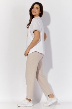 Блуза, брюки TAiER 1365 бежевый - фото 2
