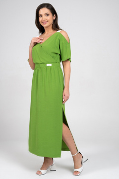 Платье Alani Collection 2356 зелень - фото 5