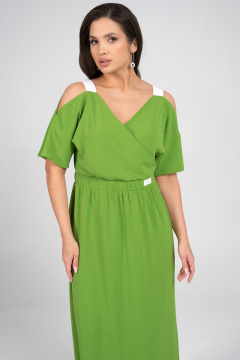 Платье Alani Collection 2356 зелень - фото 3