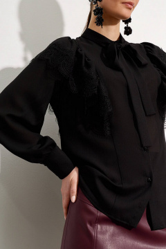 Блуза Nelva 22726 черный - фото 4