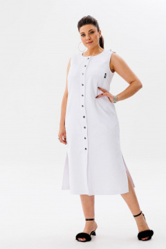 Платье Anelli 1478 чистый_белый - фото 4