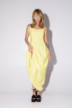 Платье, рубашка PiRS 5152 желтый - фото 3