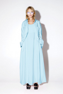 Платье, рубашка PiRS 5152 голубой - фото 1