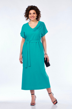 Платье БагираАнТа 1031 бирюза - фото 1