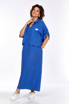 Блуза, сарафан Диомант 2060 синий - фото 1