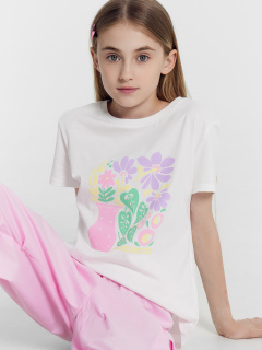 Футболка Mark Formelle 117845/24-28158П-0 белый_печать_2_сл_на_пол - фото 4