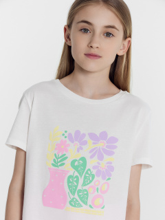 Футболка Mark Formelle 117845/24-28157П-0 белый_печать_2_сл_на_пол - фото 5