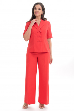 Брюки, жакет Alani Collection 2334 коралл - фото 3