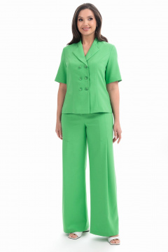 Брюки, жакет Alani Collection 2334 яблоко - фото 2