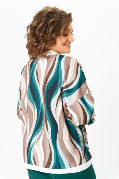 Бомбер Swallow 785.2 мультиколор/разводы - фото 5