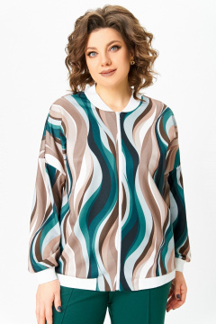 Бомбер Swallow 785.2 мультиколор/разводы - фото 3