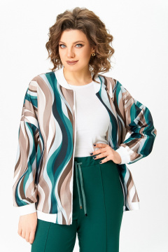 Бомбер Swallow 785.2 мультиколор/разводы - фото 4