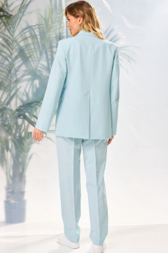 Брюки, жакет Laikony L-472 голубой - фото 4