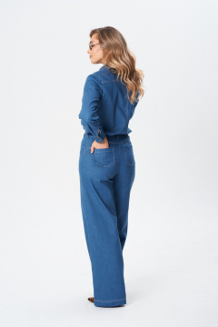 Джинсовый комплек-костюм рубашка и брюки, на каждый день, демисезон BARBARA В227 - фото 5