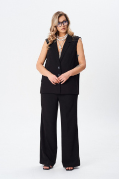 Брюки и жилет из текстиля с карманами для повседневного стиля BARBARA В228 - фото 3