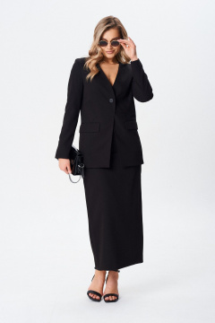 Жакет, юбка BARBARA В224 черный - фото 2