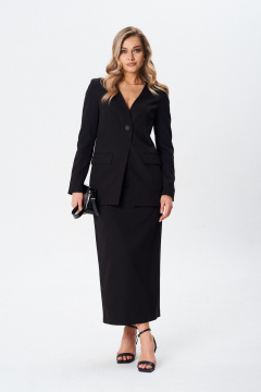 Жакет, юбка BARBARA В224 черный - фото 1