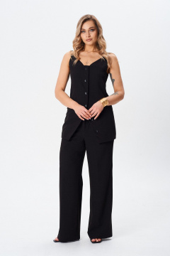 Брюки, жилет BARBARA В225 черный - фото 3