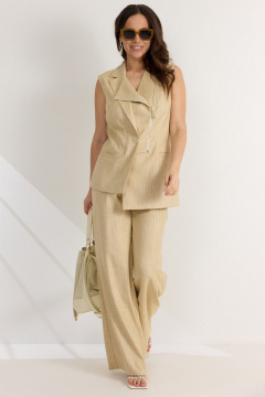 Брюки, жилет Магия моды 2579 песочный - фото 1