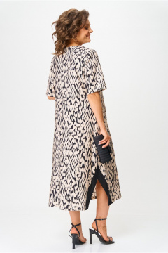 Платье Michel chic 2168 бежевый_черный - фото 5