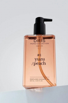 Гель для душа DILIS PERFUMED SHOWER GEL #1  YUZU/PEACH - фото 2