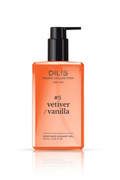 Гель для душа DILIS PERFUMED SHOWER GEL #5 VETIVER/VANILLA - фото 1