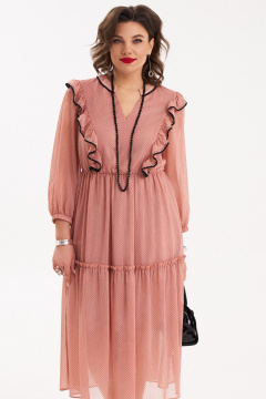 Летнее платье с сборками и рюшей на подкладке Almirastyle 298 - фото 3