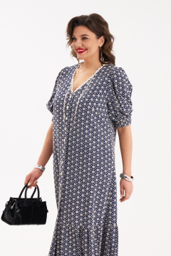 Платье из текстиля с воланом и карманами для торжеств Almirastyle 279 - фото 5