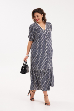 Платье из текстиля с воланом и карманами для торжеств Almirastyle 279 - фото 2