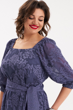 Платье с кружевом и съемным поясом для вечерних и торжественных мероприятий Almirastyle 276 - фото 5