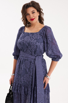 Платье с кружевом и съемным поясом для вечерних и торжественных мероприятий Almirastyle 276 - фото 4