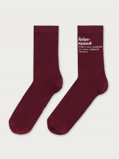 Носки Mark Formelle 017K-2488/23017K-1 бордовый_рис.2488 - фото 1