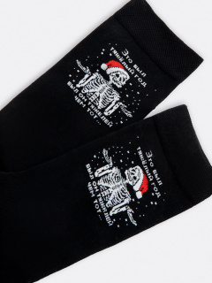 Носки Mark Formelle 017K-2601/23017K-1 черный_рис.2601 - фото 2