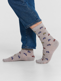 Носки Mark Formelle 017K-3046/24017K серый_меланж_рис.3046 - фото 1