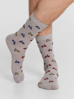 Носки Mark Formelle 017K-3046/24017K серый_меланж_рис.3046 - фото 4